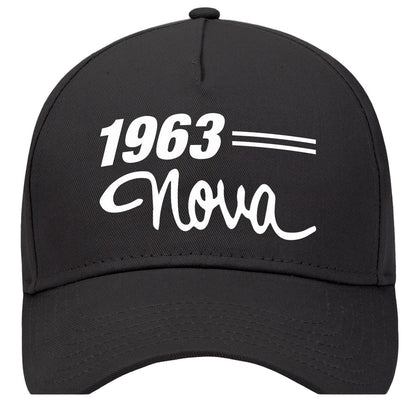 1963 Chevrolet Nova Car Model Hat Black