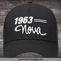 1963 Chevrolet Nova Car Model Hat Black