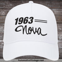 1963 Chevrolet Nova Car Model Hat White