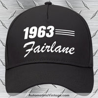 1963 Ford Fairlane Car Model Hat Black