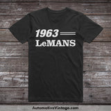 1963 Pontiac Lemans Classic Muscle Car T-Shirt Black / S Model T-Shirt