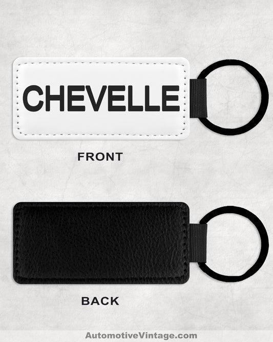 1964-1966 Chevrolet Chevelle EMBLEM Leather Car Keychain