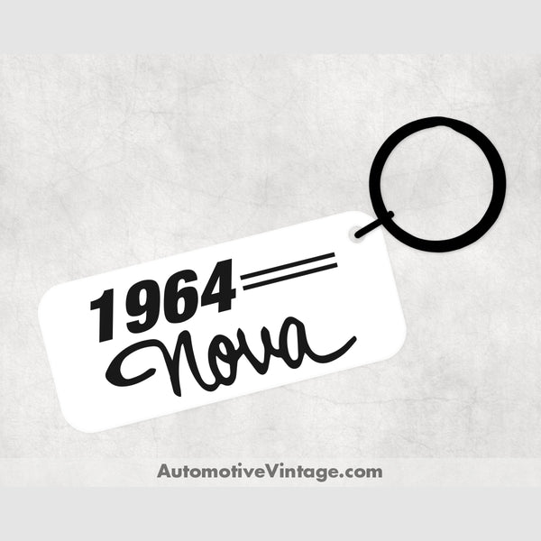1964 Chevrolet Nova Car Model Metal Keychain Keychains
