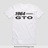 1964 Pontiac Gto Classic Muscle Car T-Shirt White / S Model T-Shirt