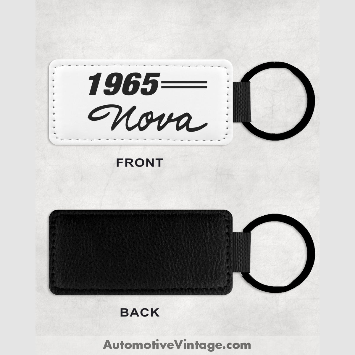 1965 Chevrolet Nova Leather Car Key Chain Model Keychains