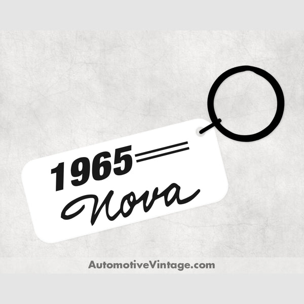 1965 Chevrolet Nova Car Model Metal Keychain Keychains