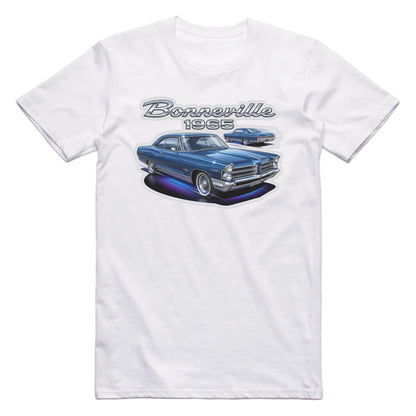 1965 65 Pontiac Bonneville Retro Classic Car T-shirt