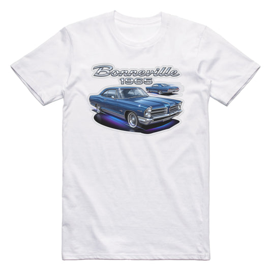 1965 65 Pontiac Bonneville Retro Classic Car T-shirt