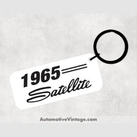 1965 Plymouth Satellite Car Model Metal Keychain Keychains