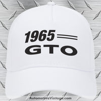 1965 Pontiac Gto Car Model Hat White