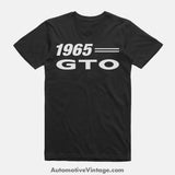 1965 Pontiac Gto Classic Muscle Car T-Shirt Black / S Model T-Shirt