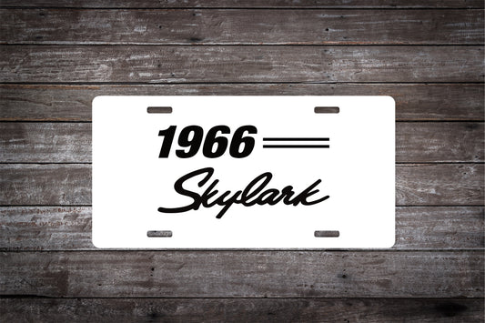 1966 66 Buick Skylark Car License Plate