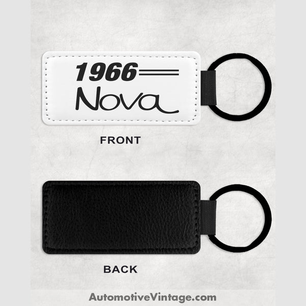 1966 Chevrolet Nova Leather Car Key Chain Model Keychains