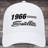 1966 Plymouth Satellite Car Hat White Model