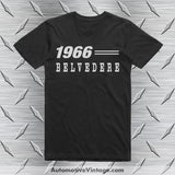 1966 Plymouth Belvedere Car T-Shirt Black / S Model T-Shirt