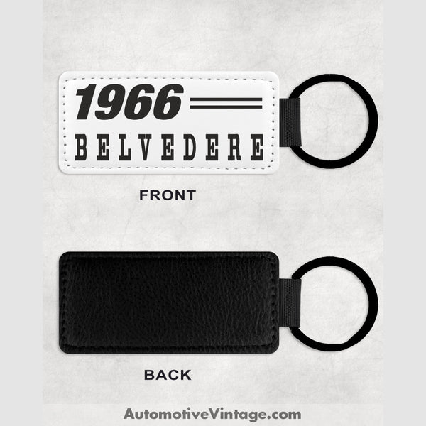 1966 Plymouth Belvedere Leather Car Keychain Model Keychains