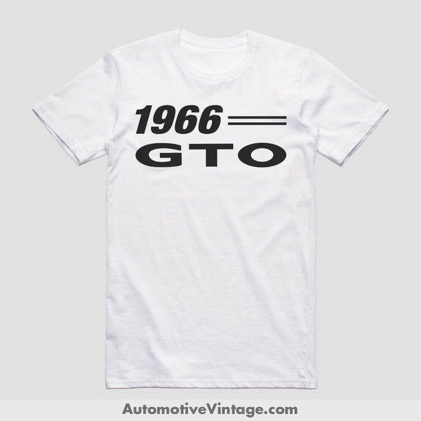 1966 Pontiac Gto Classic Muscle Car T-Shirt White / S Model T-Shirt