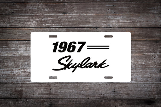 1967 67 Buick Skylark Car License Plate