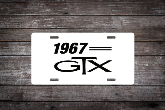 1967 Plymouth GTX Car License Plate