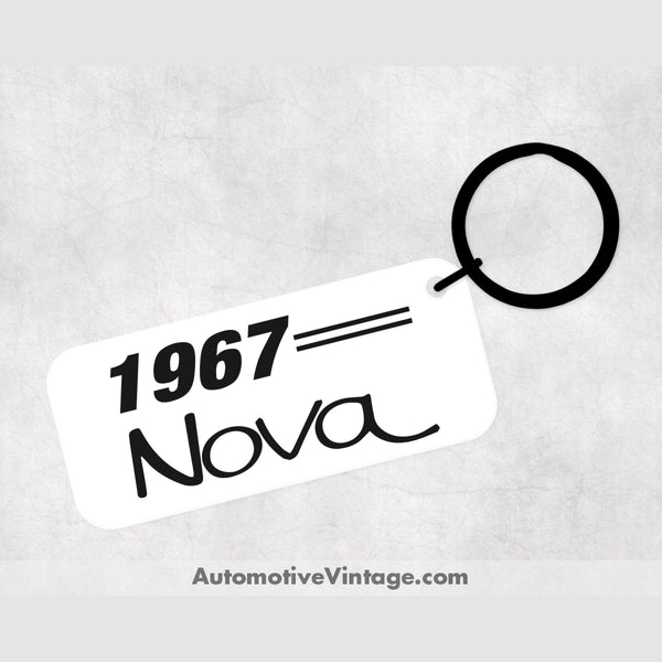 1967 Chevrolet Nova Car Model Metal Keychain Keychains