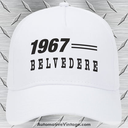 1967 Plymouth Belvedere Car Model Hat White