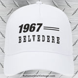 1967 Plymouth Belvedere Car Model Hat White