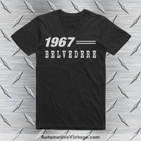 1967 Plymouth Belvedere Car T-Shirt Black / S Model T-Shirt