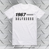 1967 Plymouth Belvedere Car T-Shirt White / S Model T-Shirt