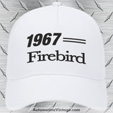 1967 Pontiac Firebird Car Model Hat White