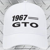 1967 Pontiac Gto Car Model Hat White