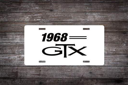 1968 Plymouth GTX Car License Plate