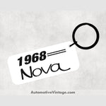 1968 Chevrolet Nova Car Model Metal Keychain Keychains