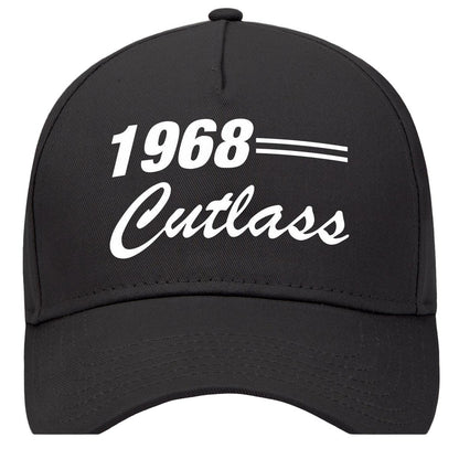 1968 Oldsmobile Cutlass Car Baseball Cap Hat Black Model