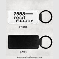1968 Plymouth Road Runner Leather Car Key Chain Model Keychains