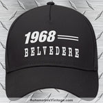 1968 Plymouth Belvedere Car Model Hat Black