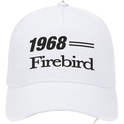1968 Pontiac Firebird Car Model Hat White