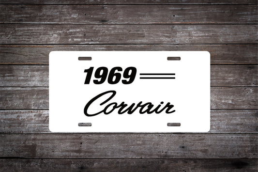 1969 69 Chevrolet Corvair Car License Plate