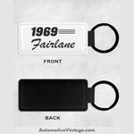 1969 Ford Fairlane Leather Car Key Chain Model Keychains