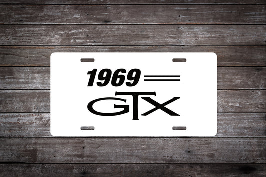 1969 Plymouth GTX Car License Plate