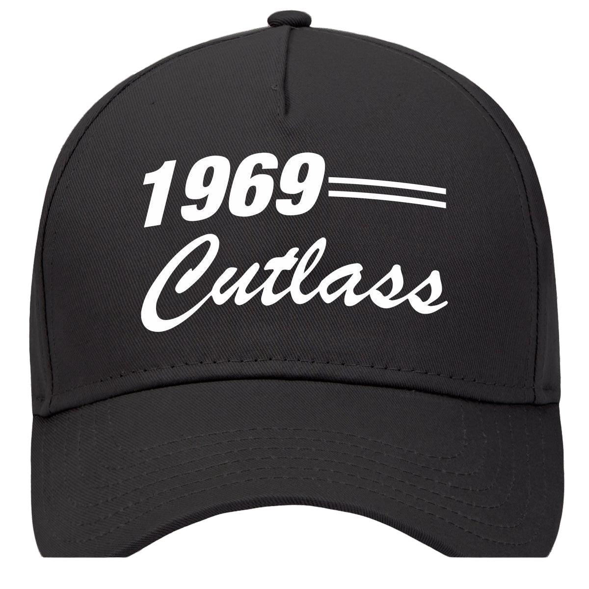 1969 Oldsmobile Cutlass Car Baseball Cap Hat Black Model