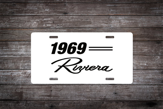 1969 69 Buick Riviera Car License Plate