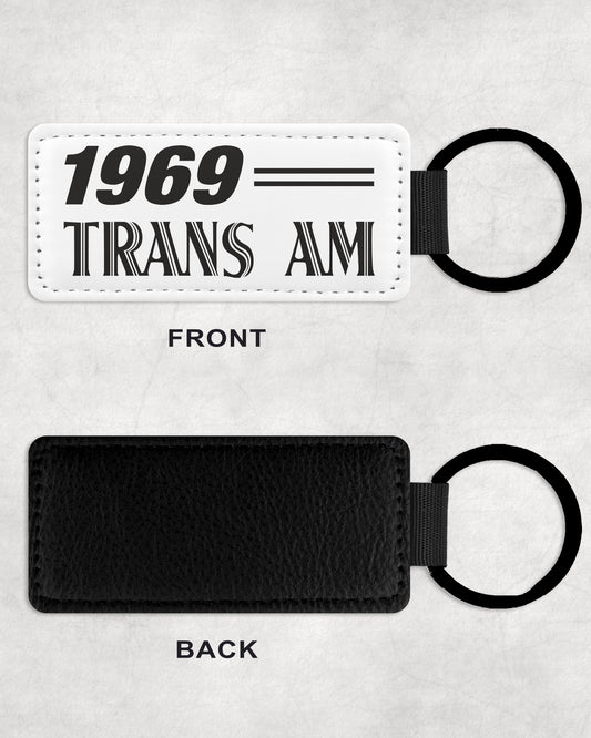 1969 69 Pontiac Trans Am Leather Car Keychain