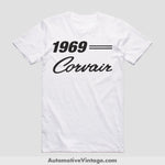 1969 Chevrolet Corvair Classic Car T-Shirt White / S Model T-Shirt