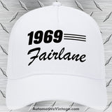 1969 Ford Fairlane Car Model Hat White