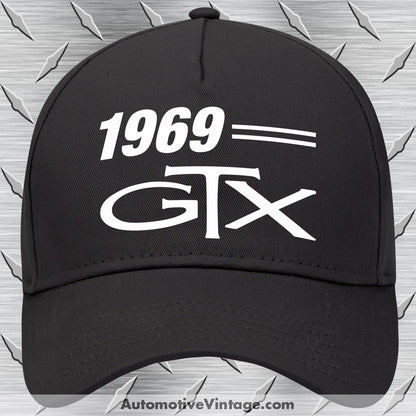 1969 Plymouth GTX Car Model Hat Black Car Model Hat