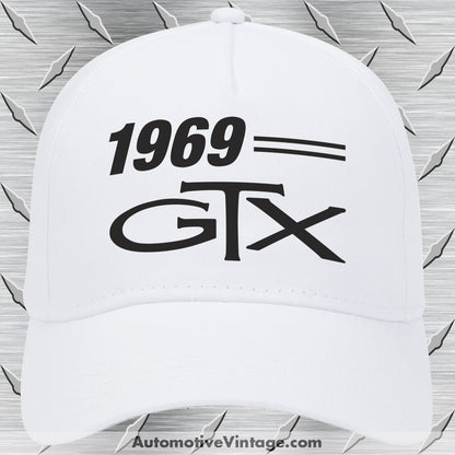 1969 Plymouth GTX Car Model Hat White Car Model Hat