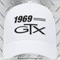 1969 Plymouth GTX Car Model Hat White Car Model Hat