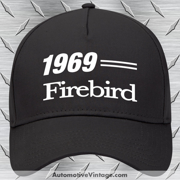 1969 Pontiac Firebird Car Model Hat Black