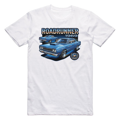 1969 69 Plymouth Roadrunner Retro Muscle Car T-shirt