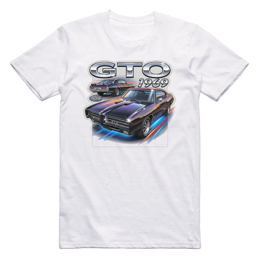 1969 Pontiac GTO Retro Muscle Car T-shirt